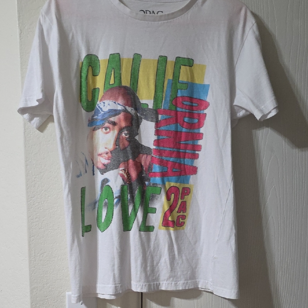 White Graphic T-Shirt with Colorful Print